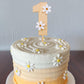 MAMUXI Wooden Daisy Cake Topper - Boho Retro Decor for 1st Birthday, Brown, Model Daisy