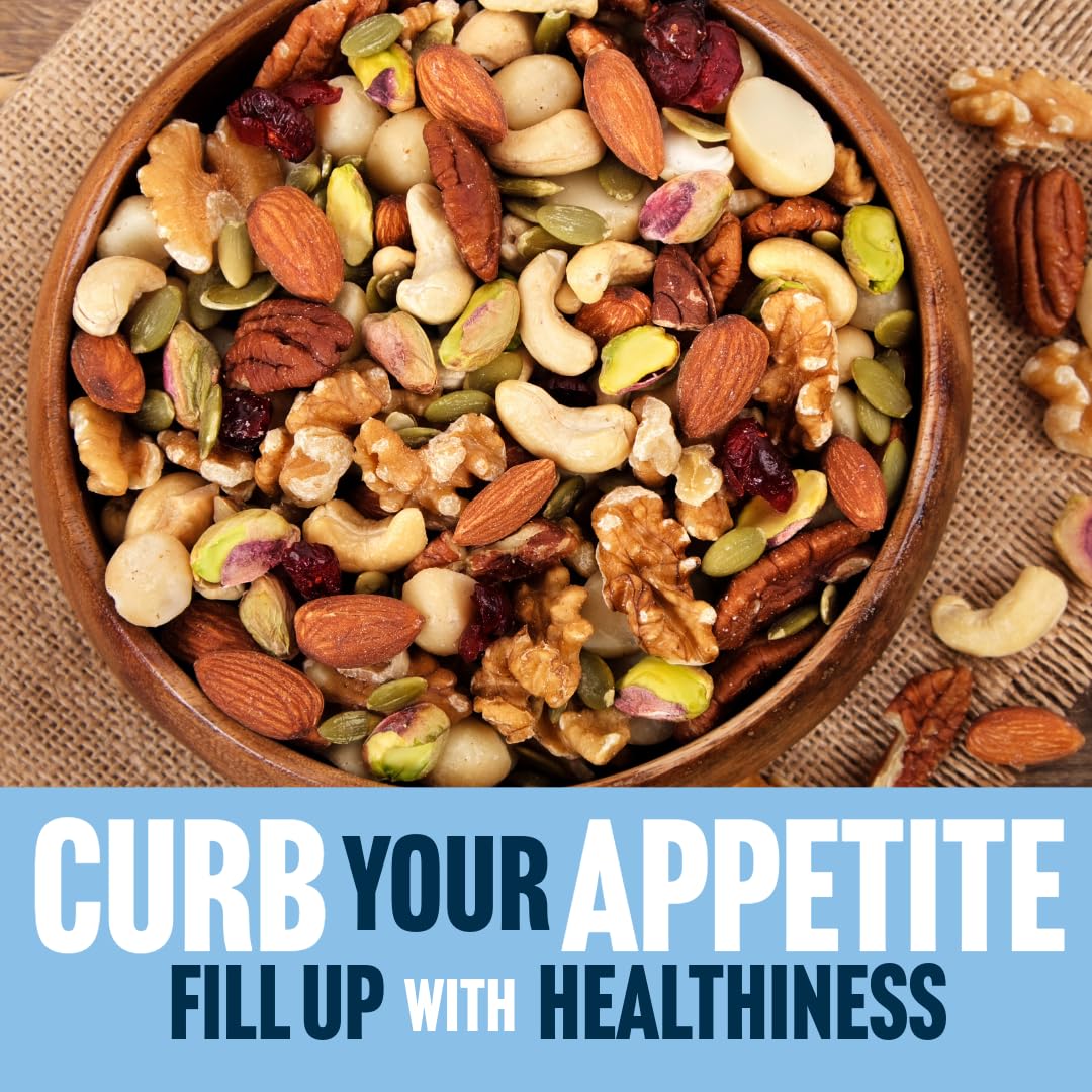 DAILY GOURMET NUTS Energy Mix - Healthy Trail Mix, Gluten-Free, Non-GMO, 50 Count Individual Packs, Office Snacks