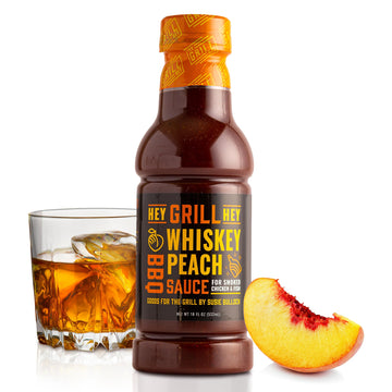 Hey Grill Hey | Bbq Sauce | Sweet And Savory  Chicken Sauce | Bbq Glaze | Salmon  Ribs | Grilling Essentials | Flavor Blend Peach