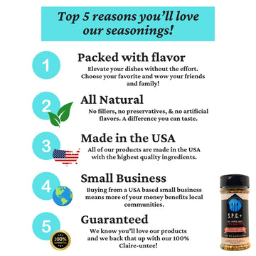 Claire'S Kitchen Spg + Scotch Bonnet Peppers Seasoning/Savory & Spicy All Natural Blend/Poultry, Steak, Burger, Pork, Fish, & Ve