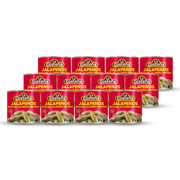 La Costea Whole Pickled Jalapeo Peppers, 26 Ounce Cans (Pack Of 12)