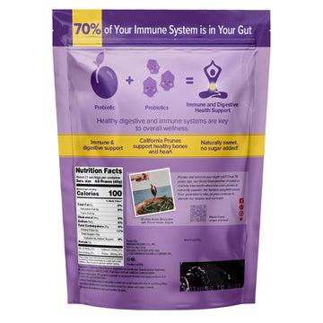 Mariani Probiotic Prunes, 30 Oz - Resealable Bag, Dried Pitted Plums With Ganedenbc30 Probiotic Cultures, High Fiber, Supports D