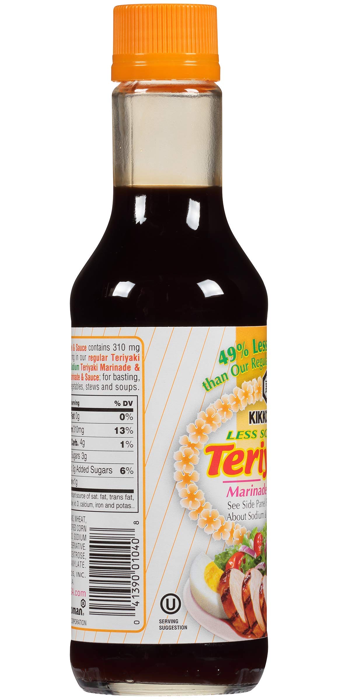 Kikkoman Less Sodium Teriyaki Sauce, 10 Ounce (Pack of 2, Total of 20 Fl Oz) (2-Pack)