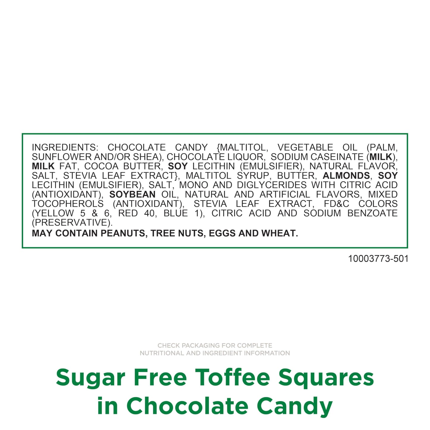RUSSELL STOVER Sugar Free Toffee Squares in Chocolate Candy, 2 oz. bag (Pack of 10)