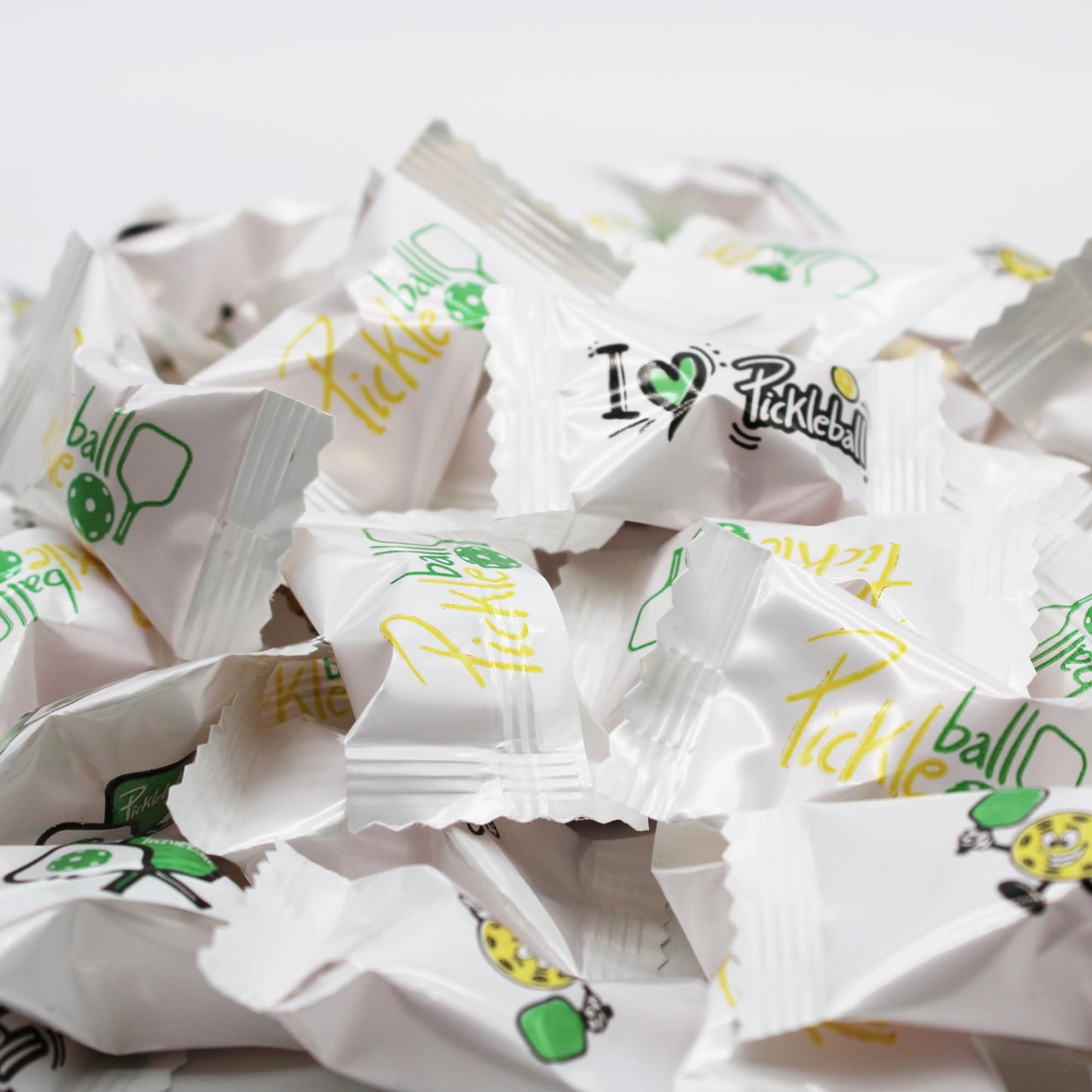 Naturejam 100 Count Pickleball Themed Peppermints Candy - Perfect Gifts for Pickleball Lovers - Peppermint Balls Individually Wr