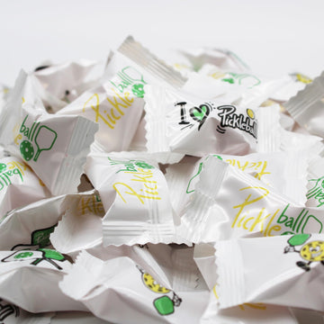 Naturejam 100 Count Pickleball Themed Peppermints Candy - Perfect Gifts for Pickleball Lovers - Peppermint Balls Individually Wr