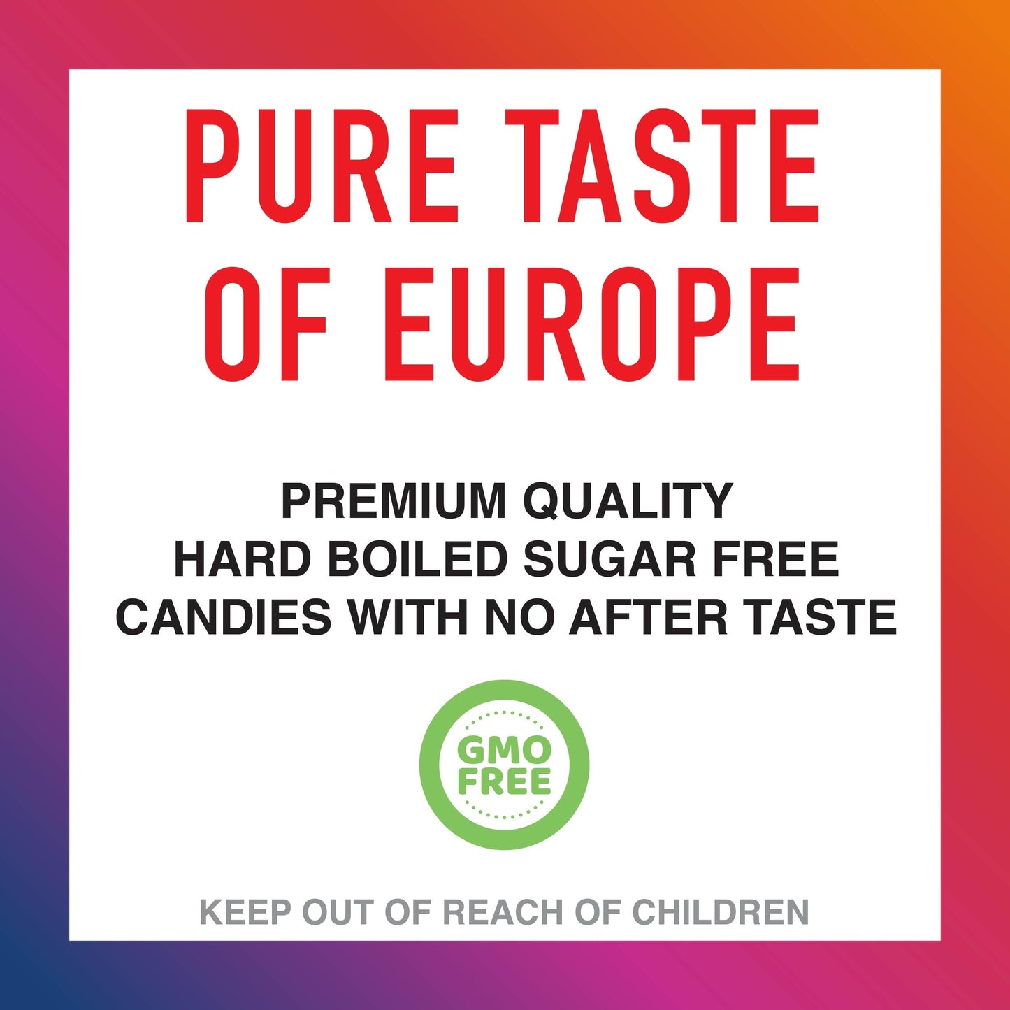 Swiss Imports Sugar Free Bonbons Hard Candy Drops, Variety Of Apple, Melon, Orange, Strawberry, 100 Individually Wrapped Pieces,
