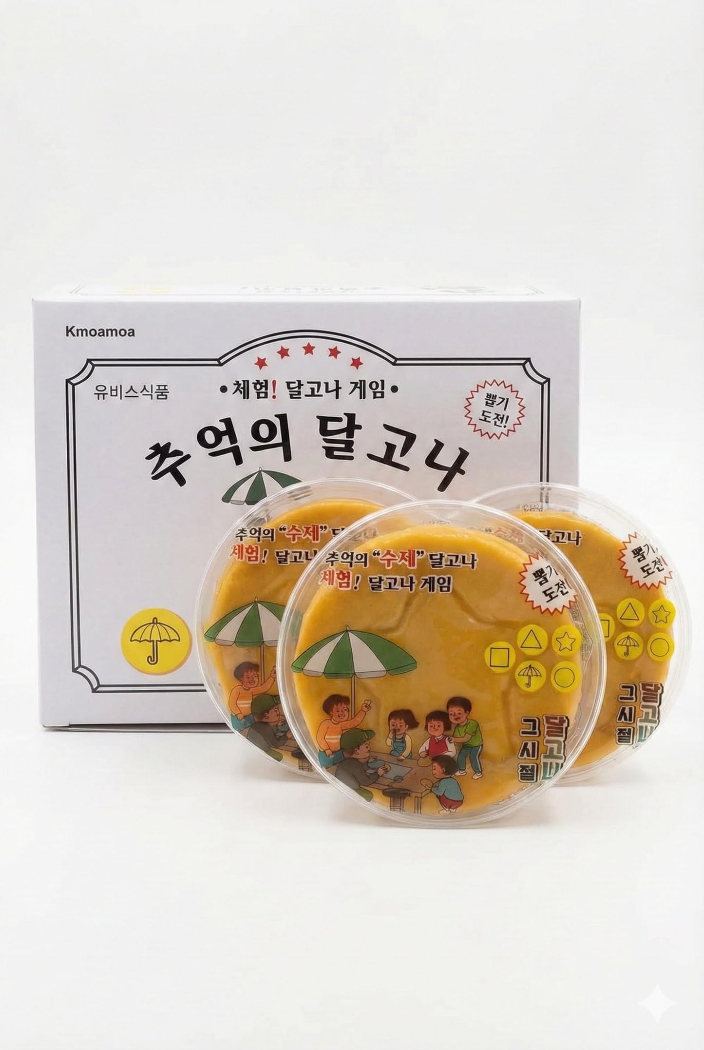 Handmade Korean Dalgona Candy - 20 Pack Honeycomb Toffee, Classic K-Drama Challenge Candy, Individually Wrapped, Authentic Korea