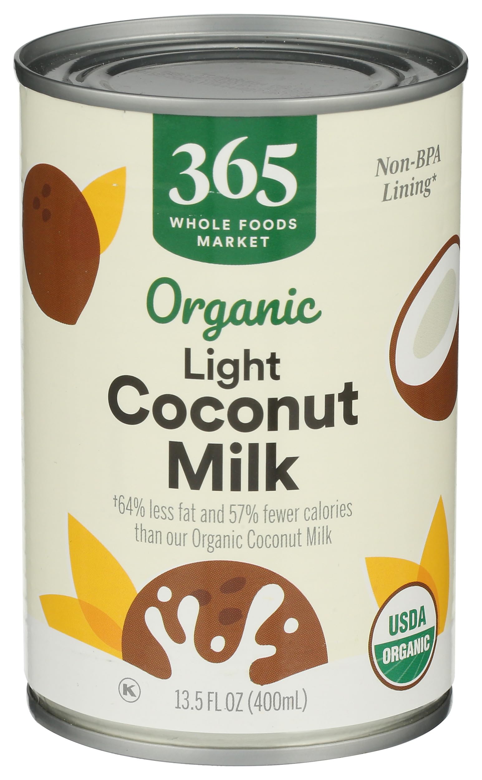365 by Whole Foods Market, Organic Light Coconut Milk, 13.5 Ounce