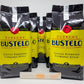 Supreme By Bustelo Whole Bean Espresso Coffee, Five 32-Ounce Bags (10 Pounds) With Complimentary 5-Count, Eco-Friendly And Indiv