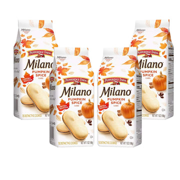 Pepperidge Farm Milano Cookies, Limited Edition Pumpkin Spice, 7oz Bag, Pack of 4