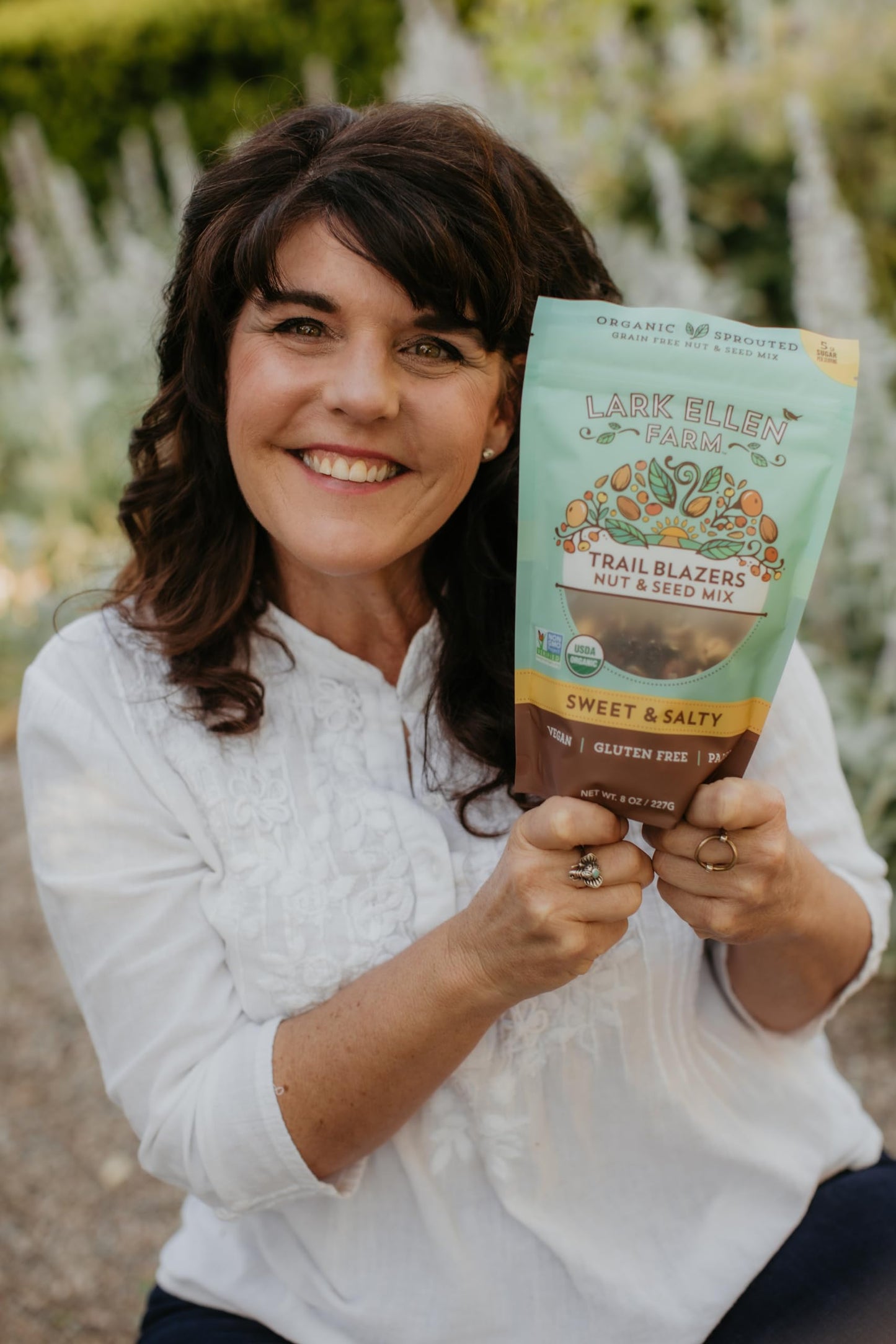 Lark Ellen Farm Sweet And Salty Nut And Seed Trail Mix, Gluten Free Trail Mix Bags, Grain Free Healthy Snacks, Certified Organic
