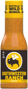 Buffalo Wild Wings Southwestern Ranch Sauce, 12 fl. oz., Made with Buttermilk and Chipotle Peppers, Perfect Dipping Sauce, Salad