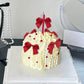 Keaziu 20 Pack Bow Cupcake Toppers, Fabric, 2x0.05, Red 2, Birthday Party Decorations