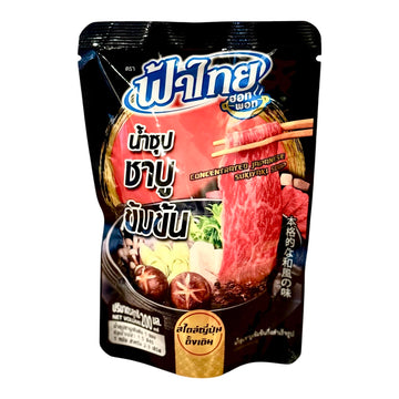 AquaNation Listing For Fa Thai Concentrated Japanese Sukiyaki Shabu Shabu Soup Base - Authentic Sweet & Savory Hotpot Broth, Per