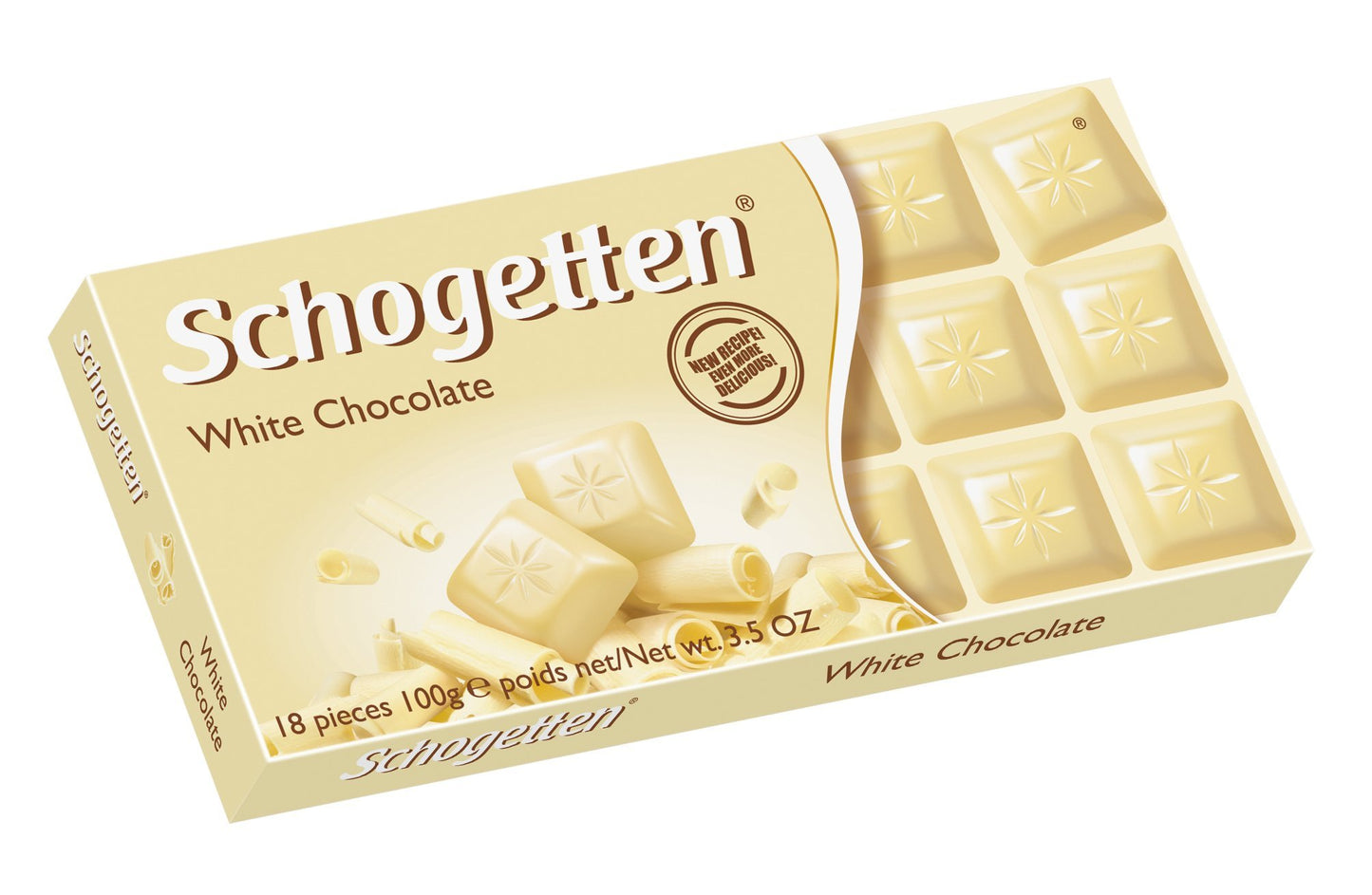 Schogetten German White Chocolate Bars, 100g/3.5oz (Pack of 6)