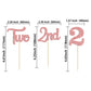 24Pcs Two Cupcake Toppers Glitter 2Nd Birthday Cupcake Picks For Baby Shower Second Birthday Party Cake Decorations Supplies Ros