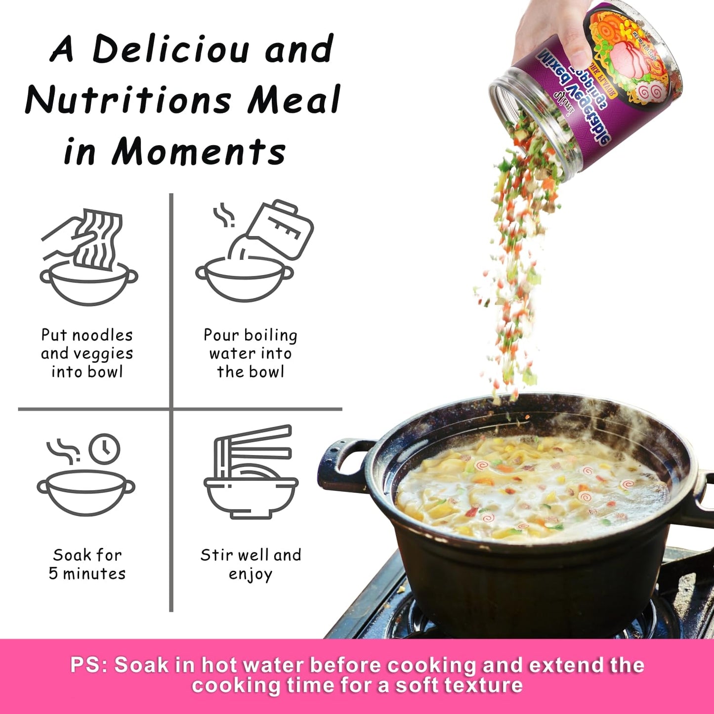 Yimi Dried Ramen Toppings, Dried Mixed Vegetables Toppings - Dehydrated Vegetables | Freeze Dried Fish Cake | Cabbage | Spring O