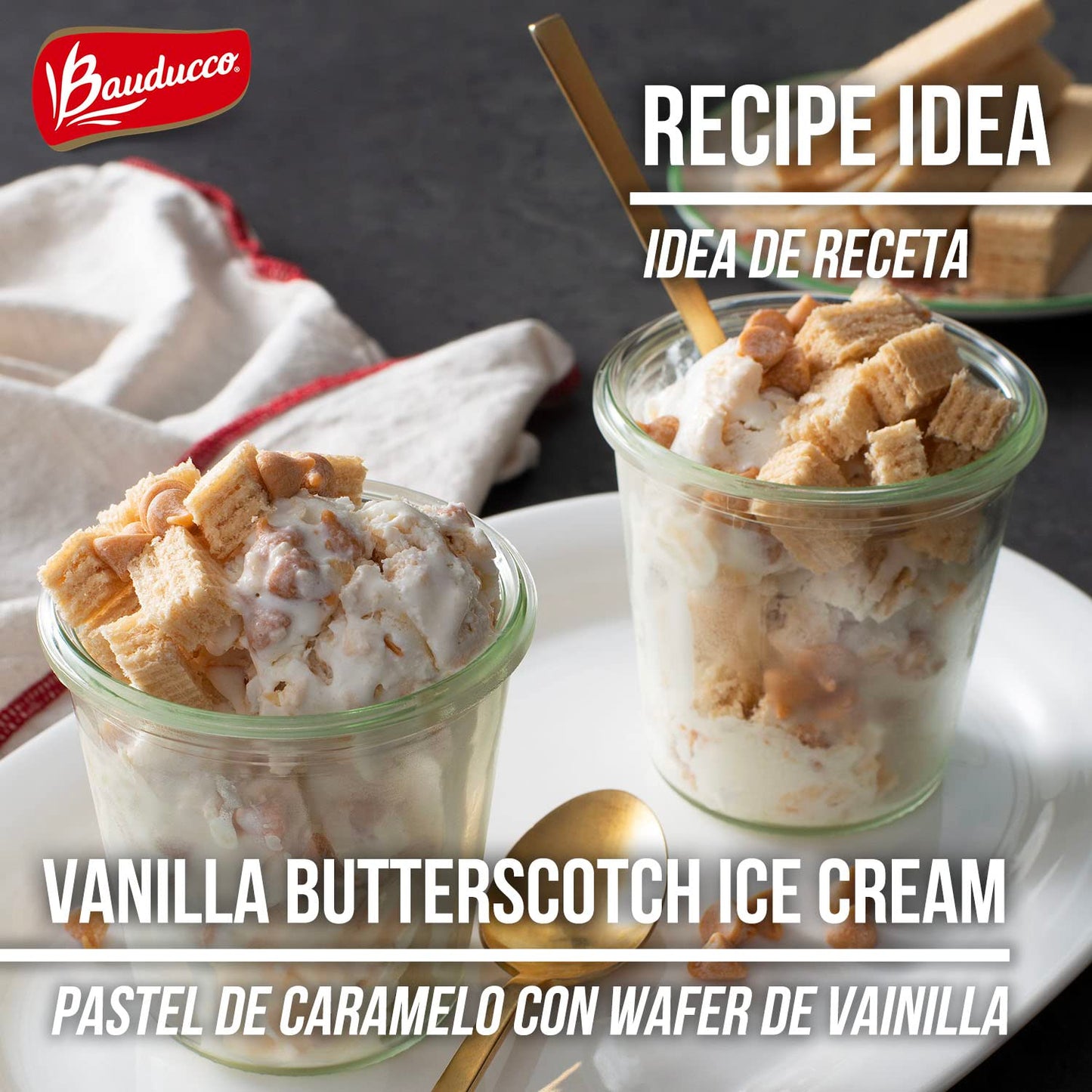 Bauducco Vanilla Wafers - Crispy Wafer Cookies With 3 Delicious, Indulgent, Decadent Layers of Vanilla Flavored Cream - Deliciou