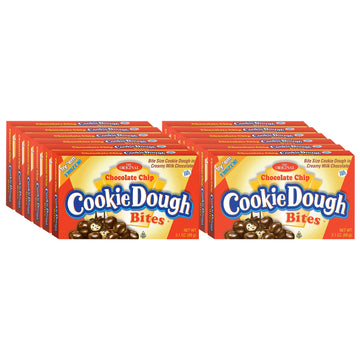 Cookie Dough Bites - Chocolate Chip - Chocolate-Covered Edible Cookie Dough Bites - Egg-Free Edible Cookie Dough Candy - 12 Count (3.1 Oz Each)