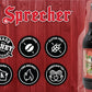 Sprecher Cherry Cola, Great Tasting, Handcrafted, Fire Brewed Gourmet Craft Soda, 16oz Glass Bottle 12 Pack