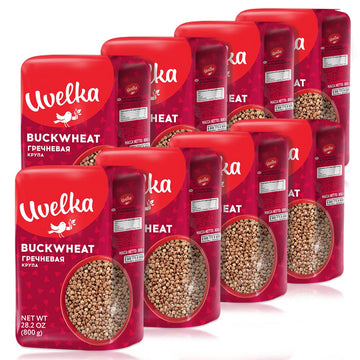 Uvelka Buckwheat Groats 800 Gram, Pack Of 8