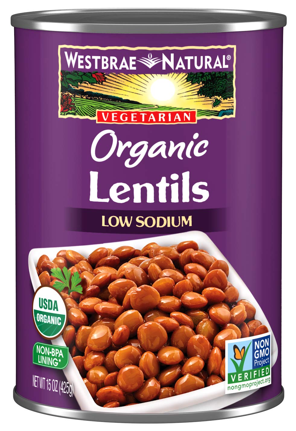 Westbrae Foods Lentil Beans Fat Free (12X15 Oz)