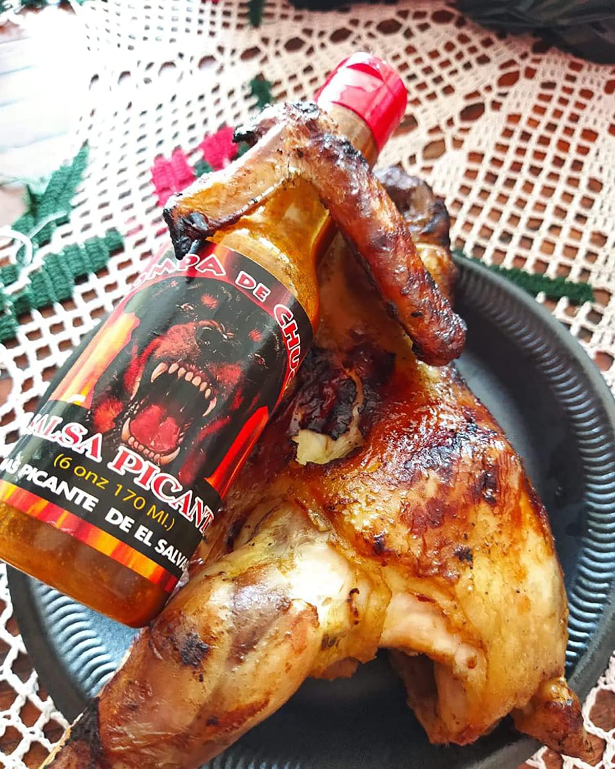 Trompa De Chucho Salsa mas picante de El Salvador Imported by TDP Specialties 6 oz bottles 2 pack