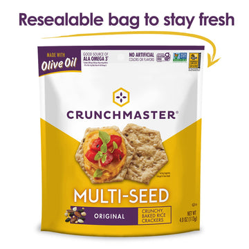 Crunchmaster Multi-Seed Crackers, Original, 4 Ounce