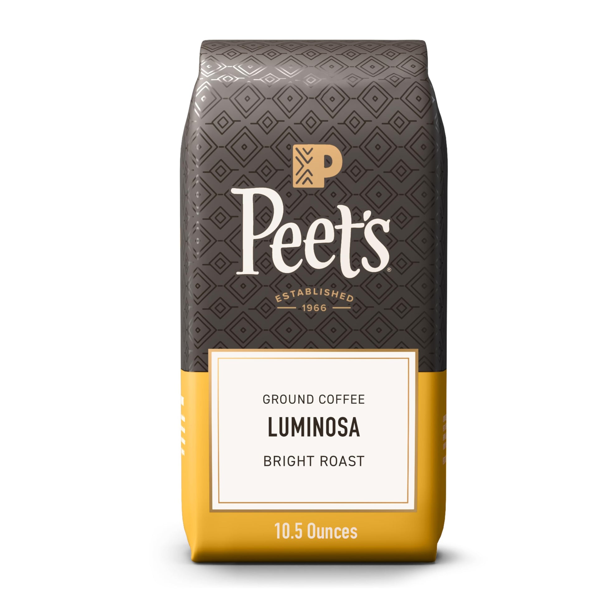 Peets Coffee, Light Roast Ground Coffee, 100% Arabica Coffee - Luminosa Breakfast Blend 10.5 Ounce Bag