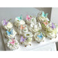 Weraru 48Pcs Edible Wafer Paper Butterflies Cupcake Topper Purple Pink Green Cake Decorations Mixed Color