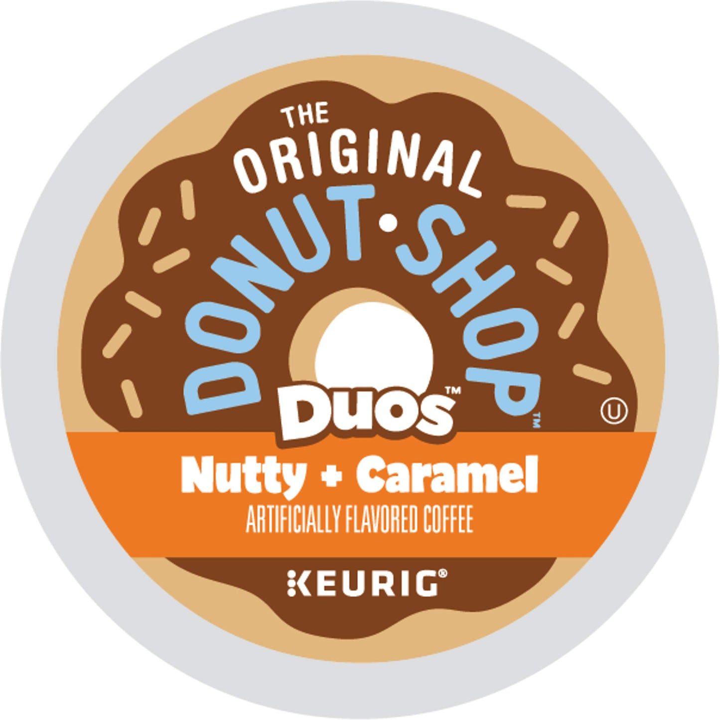 The Original Donut Shop Duos Nutty + Caramel Keurig Single-Serve K-Cup Pods, Light Roast Coffee, 72 Count