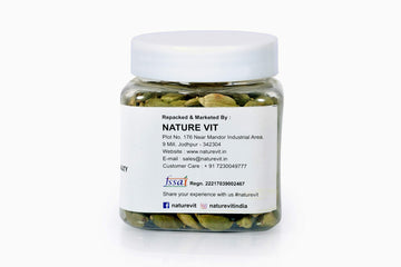 Nature Vit Whole Green Cardamom, 200G [Bold Size & Premium] [100G X 2 Jars]