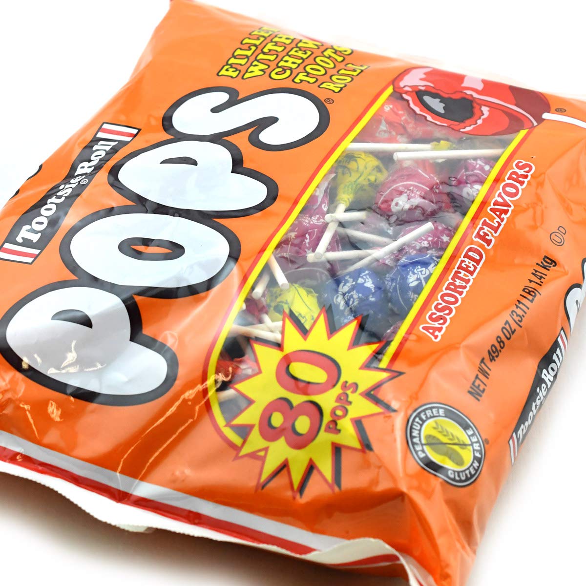 Tootsie Roll Pops Assorted Flavors, 80 Count Bag