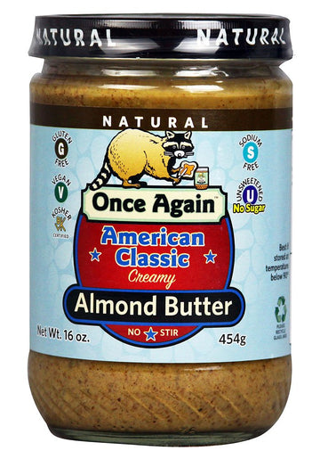 Once Again Natural American Classic No Stir Almond Butter, 16 Ounce - 12 per case.