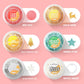 Edible Sprinkles For Cakes, 6 Metallic Shapes Used For Desserts, Baked Goods, Candy, Cupcakes And Drinks, Tasteless Metallic Gol
