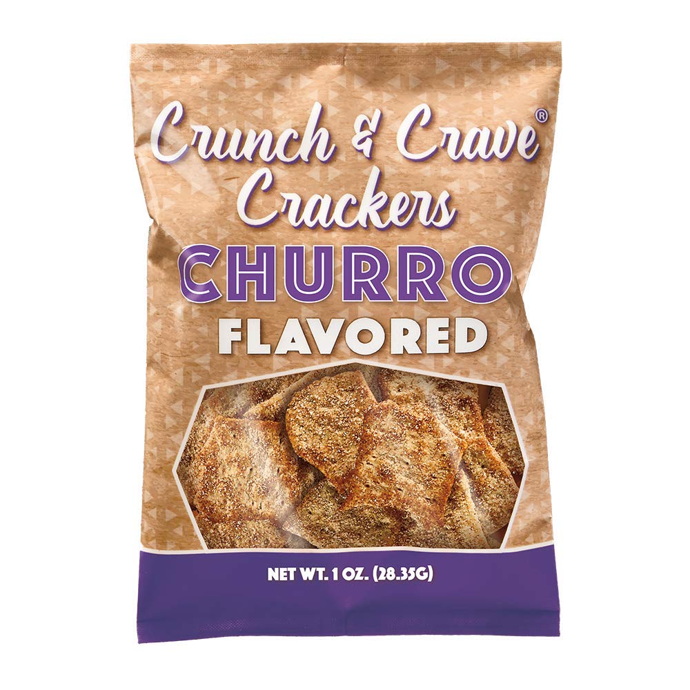 Crunch & Crave Churro Crackers, 1 Ounce, 160 Count, Snack Treats