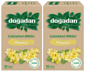 Dogadan Ihlamur (Linden Herbal Tea) 20 Tea Bags, Pack Of 2