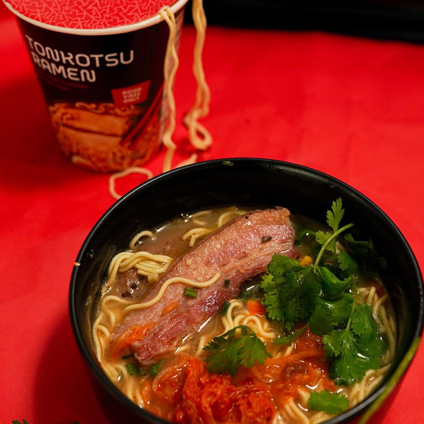 Snapdragon Spicy Tonkotsu Ramen Six Pack - Rich Pork Flavor Broth With Authentic Ramen Noodles; Kyushu Style, Includes Six 2.2 O