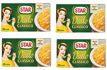 Star: ''Il Mio Dado Classico'' Bouillon Cubes, Classic Taste Pack of 4 10-Cubes Boxes, 10g Each Cube [ Italian Import ]
