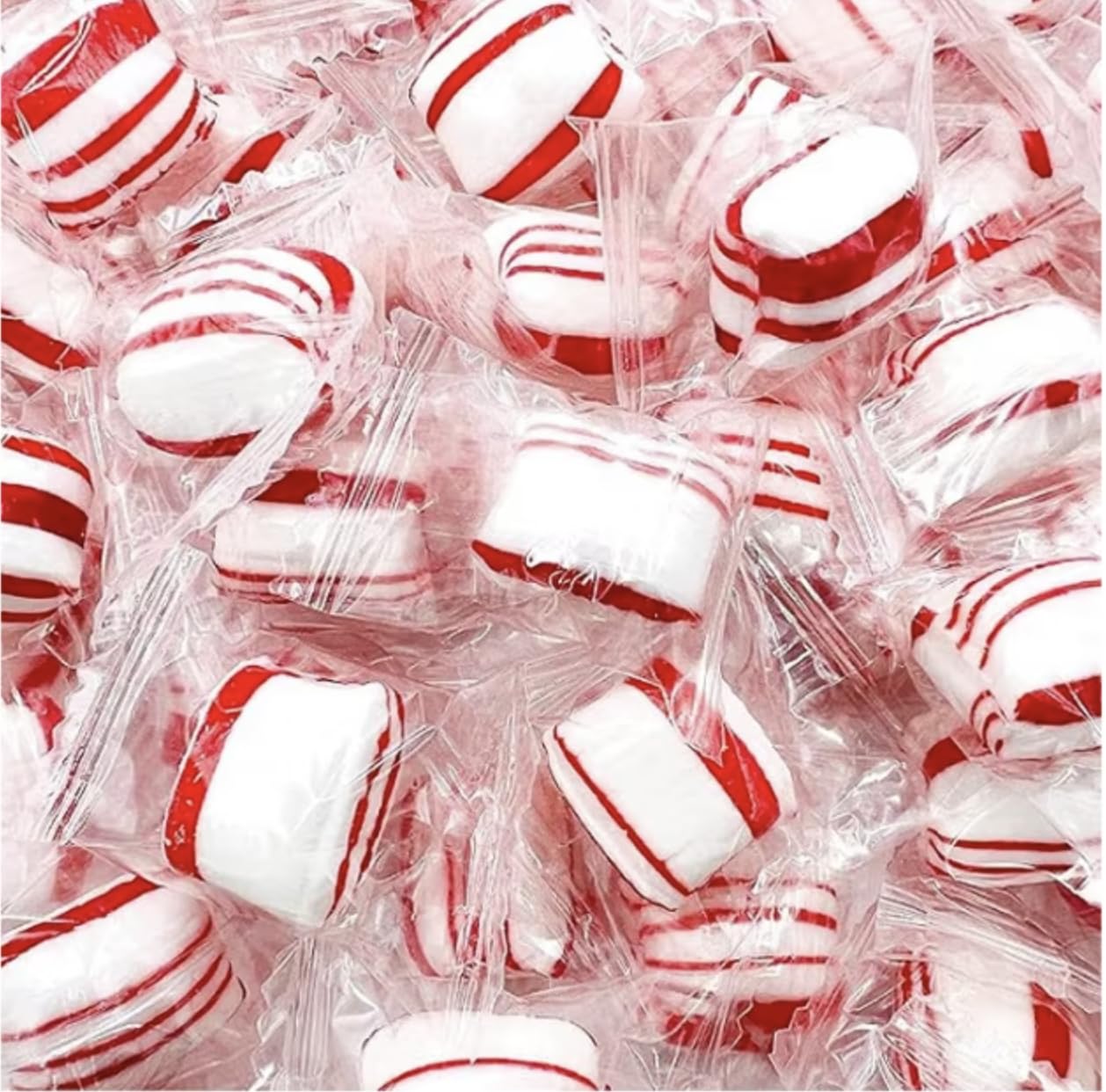 Generic Peppermint Puff Candy - Soft Breath Mints, Individually Wrapped, 350 Count Box, Perfect for Parties and Treats