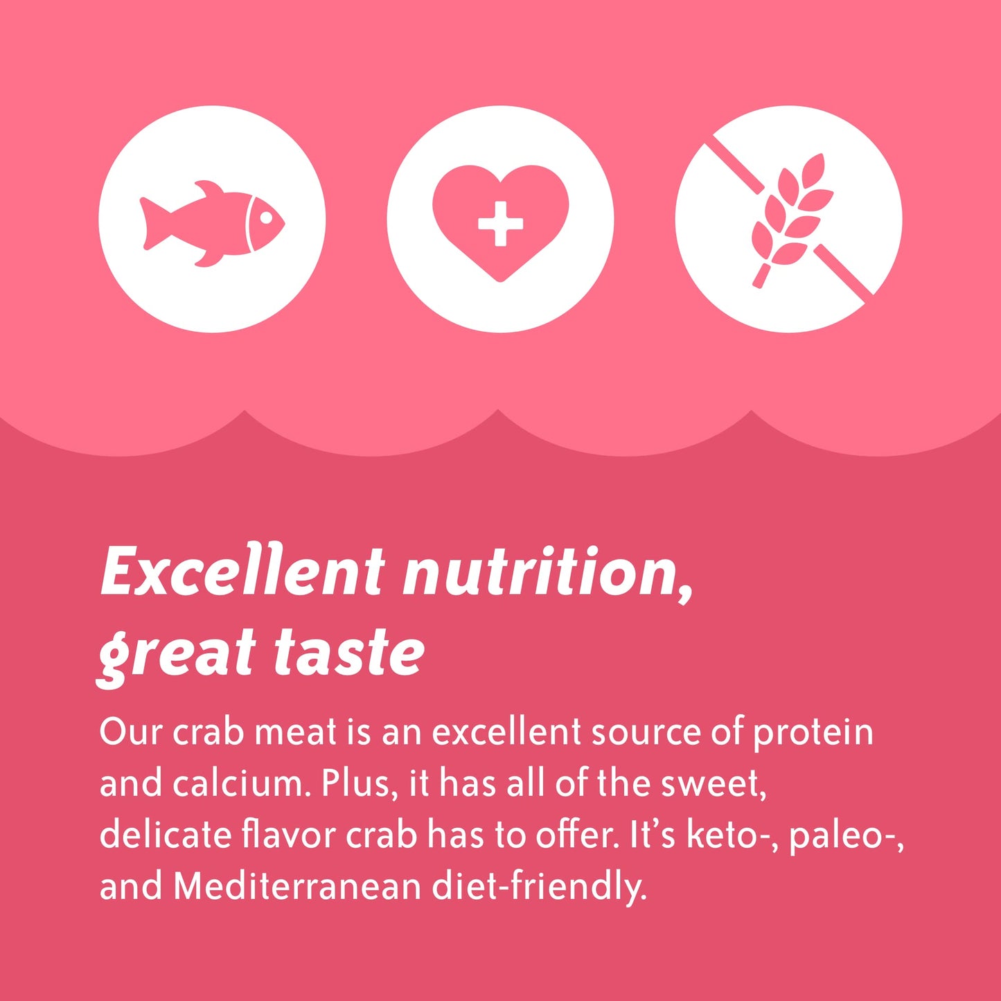 Chicken of the Sea White Crab Meat, 6 oz. Cans (Pack of 12), High in Calcium, Wild Caught Canned Crabmeat
