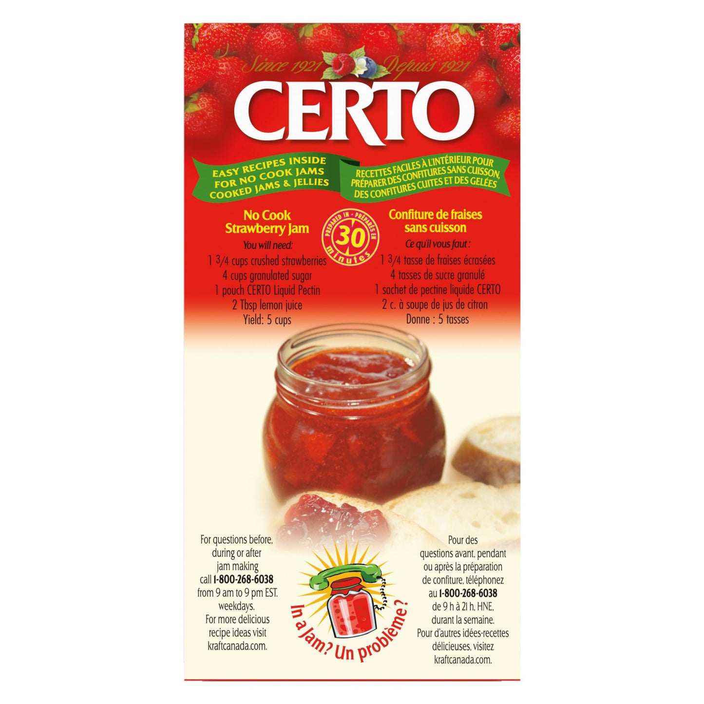 CERTO Pectin Liquid, 2 Pack, 170ml (2.89 Fl Oz) - Food Preserving Aid