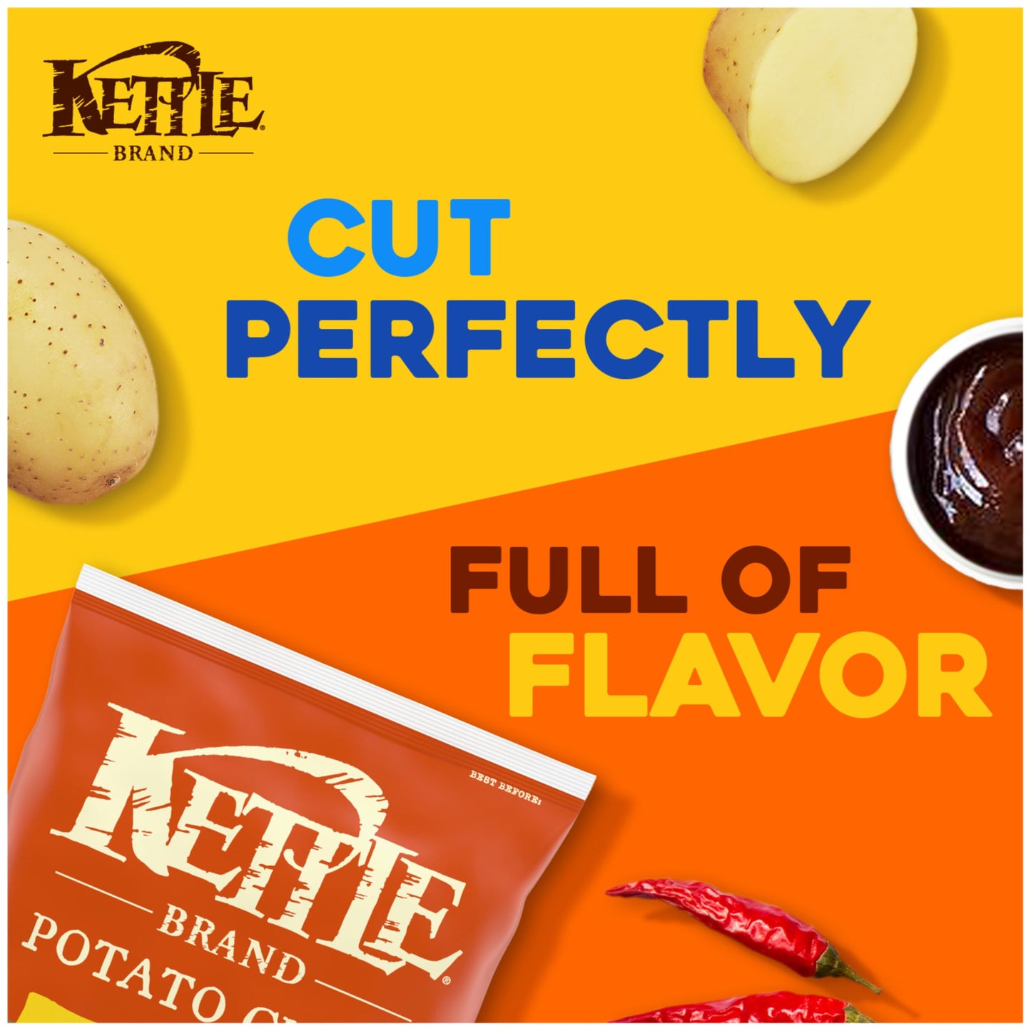 Kettle Brand Potato Chips Backyard Barbeque, 13 Oz