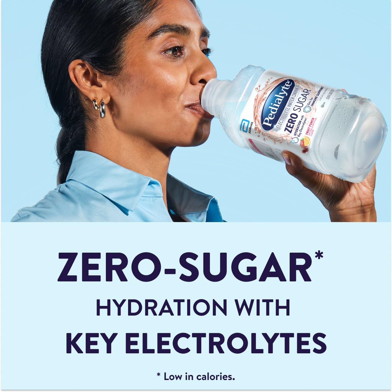 Pedialyte Electrolyte Water With Zero Sugar | Hydration With Key Electrolytes | Great Hydration Low In Calories | Fruit Punch, 1 Liter