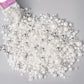 White Wedding Sprinkles for Cake Decorating 4.23ounce - Sugar Mix Contains White & Silver Pearl Sprinkles for Cupcake Toppers, I