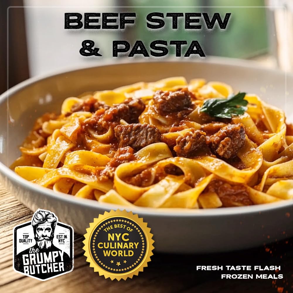 Grumpy Butcher Chef-Crafted Gourmet Meals Sampler: Comfort Classics  6-pack (10 - 15 oz each) - enhanced Prepared Meals & Entrees