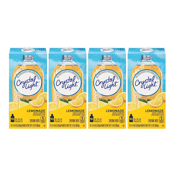 Crystal Light Lemonade, 10 On-the-Go Packets (Pack of 4)