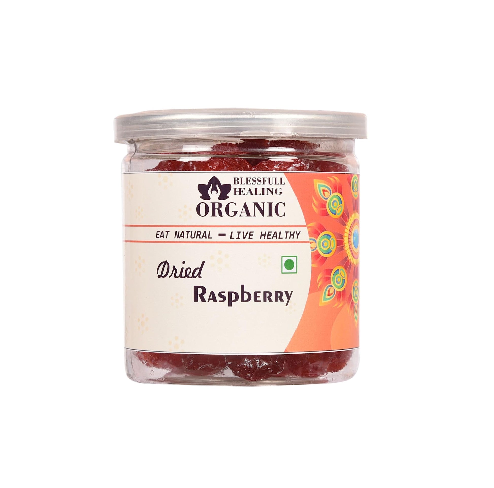 Blessfull Healing Organic Dried Raspberry 300 Gram Airtight Container