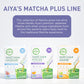 Aiya Matcha+ Focus - Peach Flavored Matcha Drink Mix With L-Theanine - 220Mg L-Theanine - Natural Focus Booster - Premium Japane